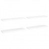 Prateleiras parede suspensas 4 pcs 80x23.5x3.8cm MDF branco 2