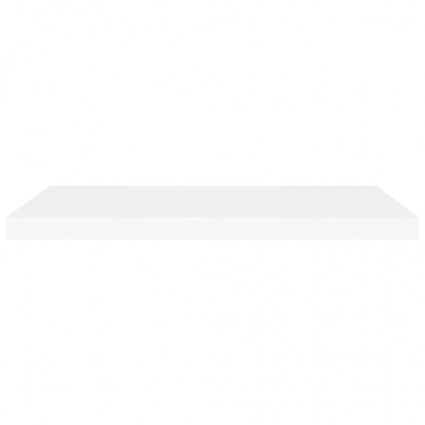 Prateleiras parede suspensas 4 pcs 80x23.5x3.8cm MDF branco M 5