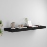 Estante flotante de pared MDF negro 80x23.5x3.8 cm 1