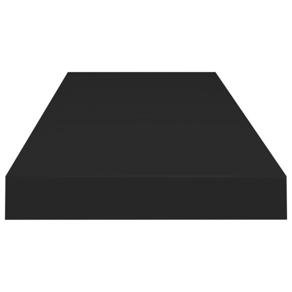 Estante flotante de pared MDF negro 80x23.5x3.8 cm M 5