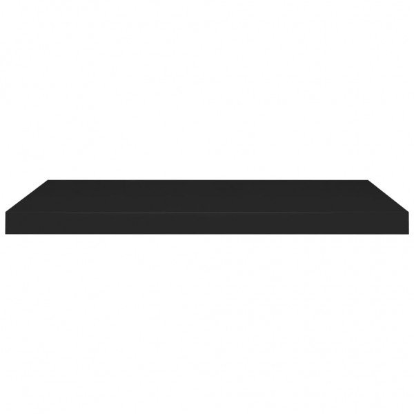 Prateleiras parede suspensas 2 pcs 80x23.5x3.8cm MDF preto M 5