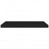 Estantes flotantes de pared 4 uds MDF negro 80x23.5x3.8 cm 5