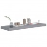 Estante flotante de pared MDF gris 80x23.5x3.8 cm 3