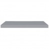 Prateleira de parede suspensa 80x23.5x3.8 cm MDF cinzento 4
