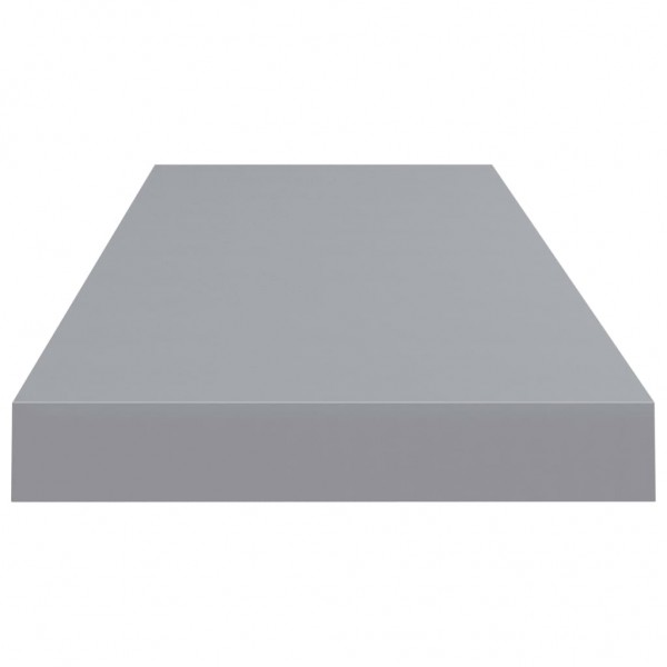 Estante flotante de pared MDF gris 80x23.5x3.8 cm M 5