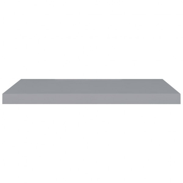 Estantes flotantes de pared 2 uds MDF gris 80x23.5x3.8 cm M 5