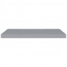 Prateleiras parede suspensas 2 pcs 80x23.5x3.8cm MDF cinzento 5