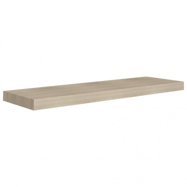 Estante flotante de pared MDF color roble 80x23.5x3.8 cm M 2