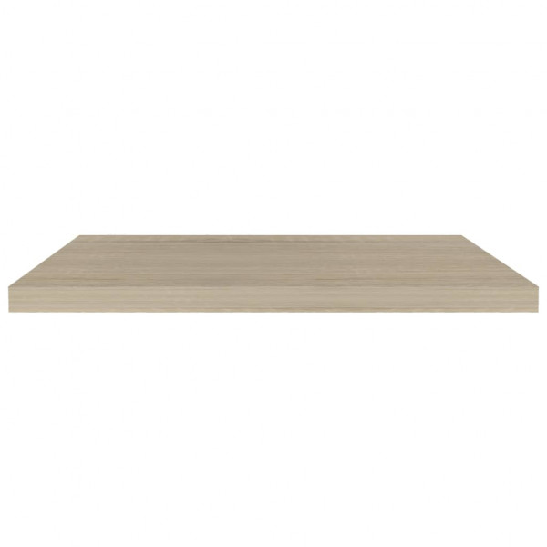 Estantes flotantes de pared 4 uds MDF color roble 80x23.5x3.8cm M 5