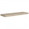 Prateleiras parede suspensas 4 pcs 80x23.5x3.8cm MDF carvalho 4