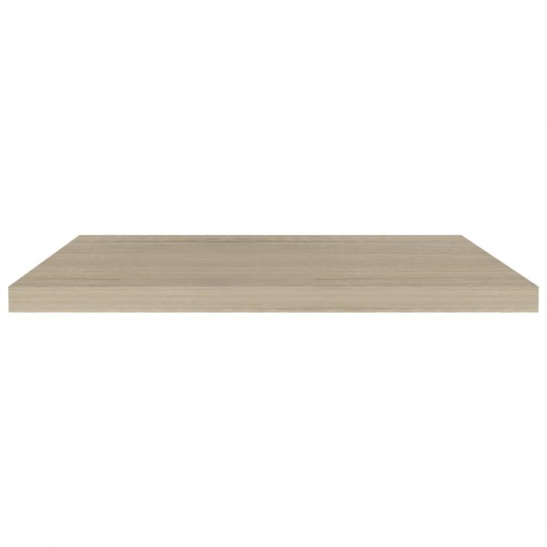 Estantes flotantes pared 4 uds color roble MDF 80x23.5x3.8cm M 5