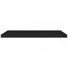 Estante flotante de pared MDF negro 90x23.5x3.8 cm 4