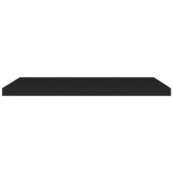 Estantes flotantes de pared 2 uds MDF negro 90x23.5x3.8 cm M 5