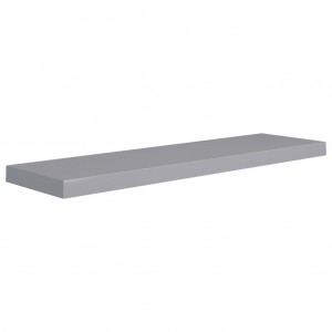 Estante flotante de pared MDF gris 90x23.5x3.8 cm H