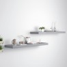 Estantes flotantes de pared 2 uds MDF gris 90x23.5x3.8 cm 1