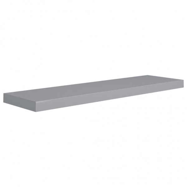 Estantes flotantes de pared 2 uds MDF gris 90x23.5x3.8 cm M 4