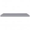 Prateleiras parede suspensas 2 pcs 90x23.5x3.8cm MDF cinzento 5