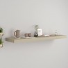 Estante flotante de pared MDF roble 90x23.5x3.8 cm 1