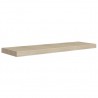 Estante flotante de pared MDF roble 90x23.5x3.8 cm 2