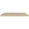 Prateleiras parede suspensas 4 pcs 90x23.5x3.8cm MDF carvalho 5