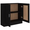 Armario de libros madera contrachapada negro 82.5x30.5x80 cm 5