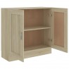Armario libros madera contrachapada color roble 82.5x30.5x80 cm 5
