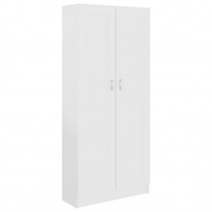 Armario de libros aglomerado blanco 82.5x30.5x185.5 cm H