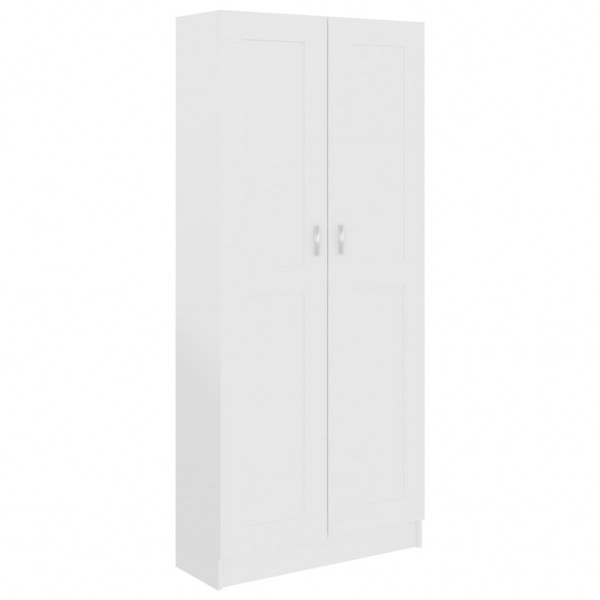 Armario de libros aglomerado blanco 82.5x30.5x185.5 cm M 2