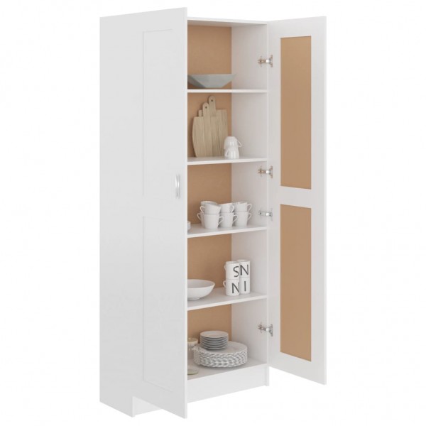 Armario de libros aglomerado blanco 82.5x30.5x185.5 cm M 4