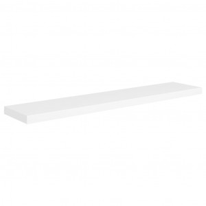 Prateleira de parede suspensa 120x23.5x3.8 cm MDF branco H