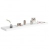 Estantes flotantes de pared 2 uds MDF blanco 120x23.5x3.8 cm 3