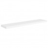 Prateleiras de parede suspensas 2 pcs 120x23.5x3.8cm MDF branco 4