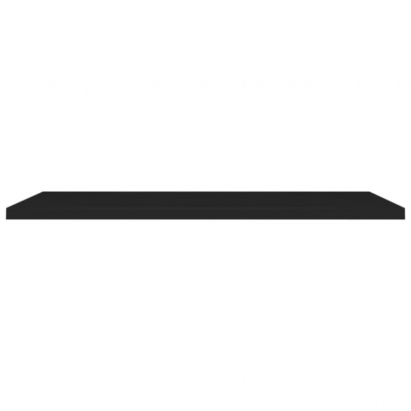 Estante flotante de pared MDF negro 120x23.5x3.8 cm M 4