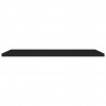 Estante flotante de pared MDF negro 120x23.5x3.8 cm 4