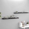 Estantes flotantes de pared 2 uds MDF negro 120x23.5x3.8 cm 1