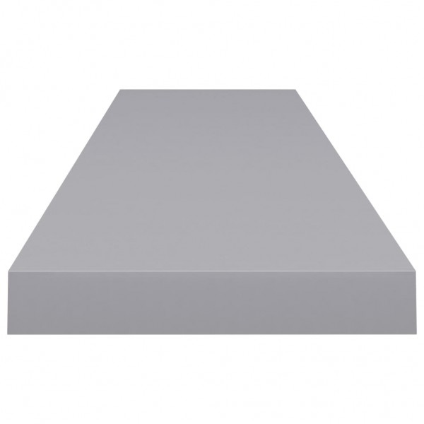 Estante flotante de pared MDF gris 120x23.5x3.8 cm M 5