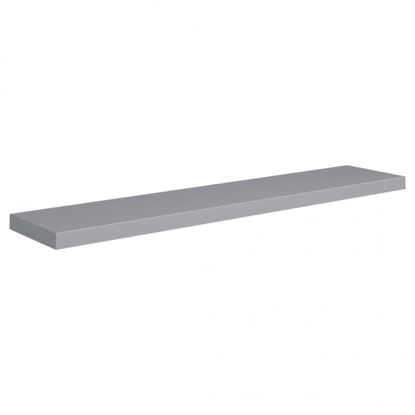 Estantes flotantes de pared 2 uds MDF gris 120x23.5x3.8 cm M 4