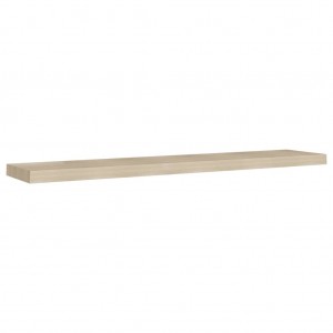 Estante flotante de pared MDF color roble 120x23.5x3.8 cm H