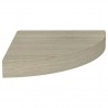 Estante flotante de esquina 4 uds MDF roble 25x25x3.8 cm 4