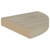 Estante flotante de esquina 4 uds MDF roble 25x25x3.8 cm 5