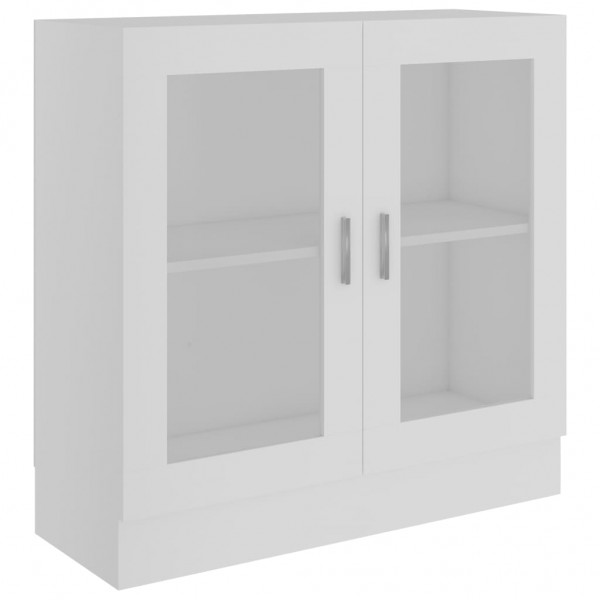 Vitrina de madera contrachapada blanco 82.5x30.5x80 cm M 2