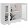 Vitrina de madera contrachapada blanco 82.5x30.5x80 cm 4