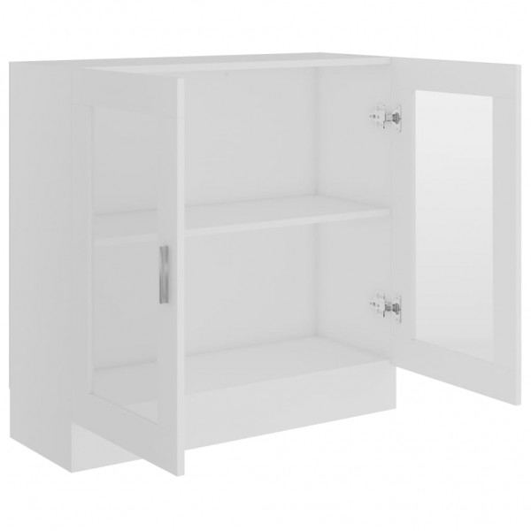 Vitrina de madera contrachapada blanco 82.5x30.5x80 cm M 5