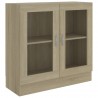 Armario libros madera contrachapada color roble 82.5x30.5x80 cm 2