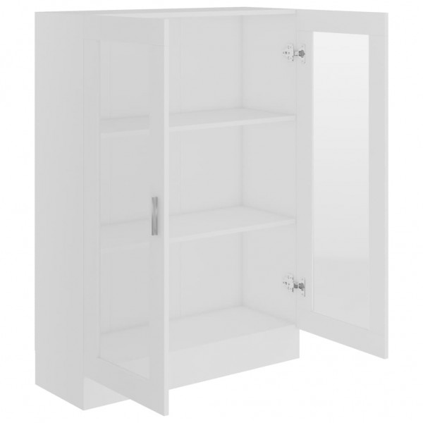 Vitrina de madera contrachapada blanco 82.5x30.5x115 cm M 4