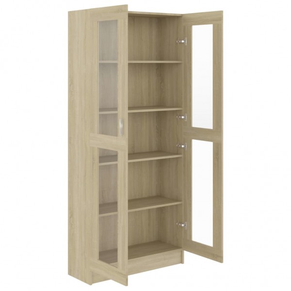 Armário vitrine derivados de madeira carvalho sonoma M 5