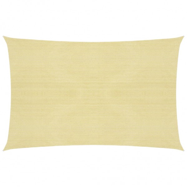 Toldo de vela beige HDPE 160 g/m² 3x4.5 m D