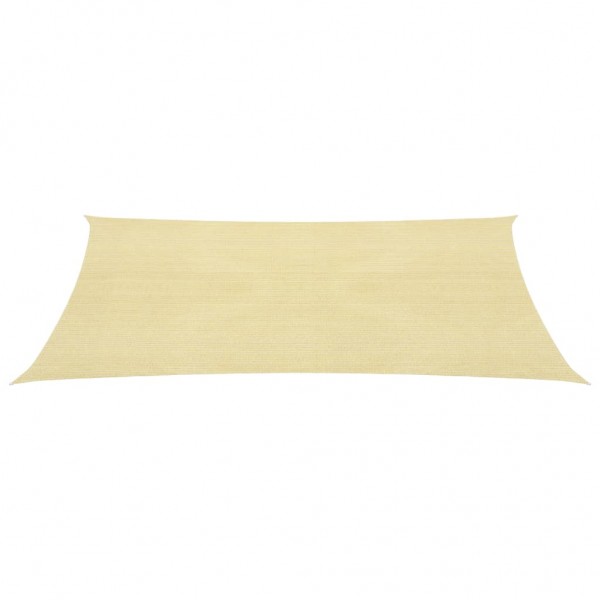 Toldo de vela beige HDPE 160 g/m² 3.5x5 m M 3