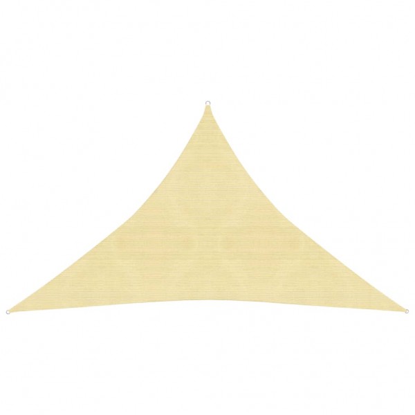 Toldo de vela beige HDPE 160 g/m² 2.5x2.5x3.5 m D