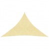 Toldo de vela beige HDPE 160 g/m² 2.5x2.5x3.5 m 1